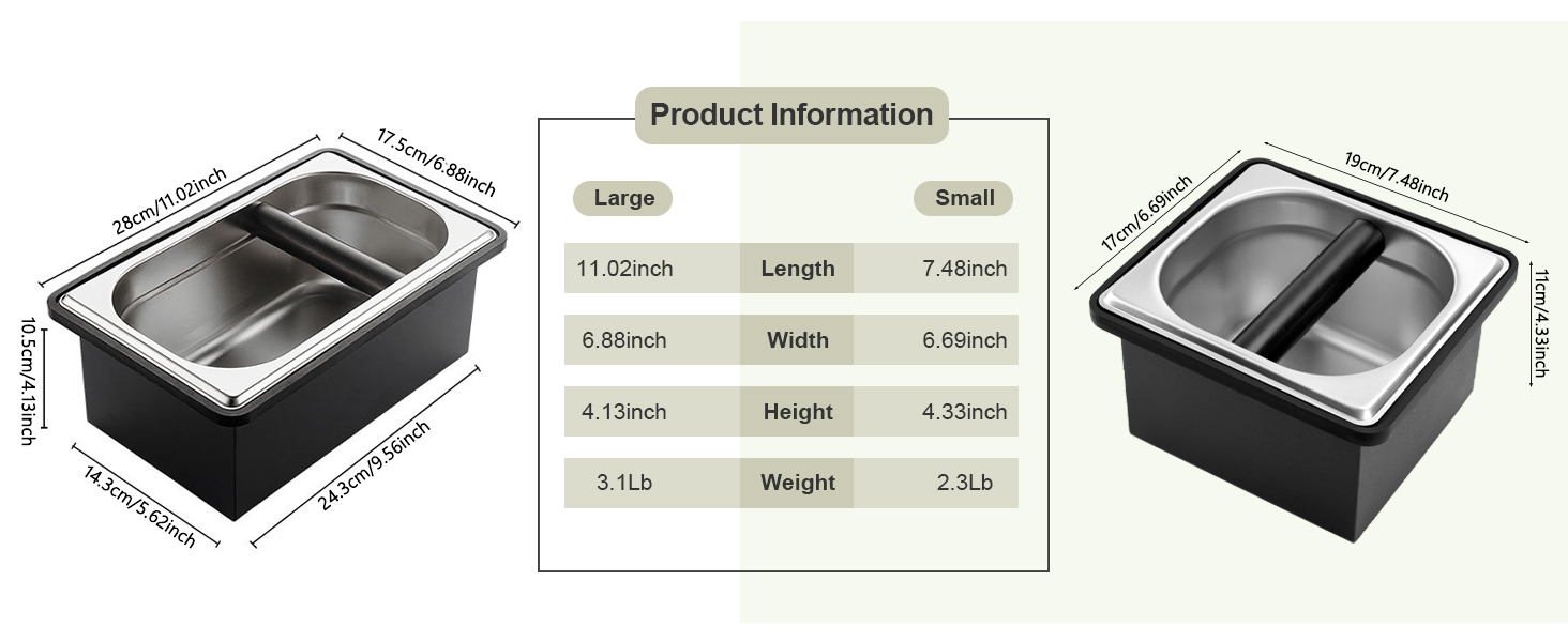 Stainless Steel Coffee Knock Box