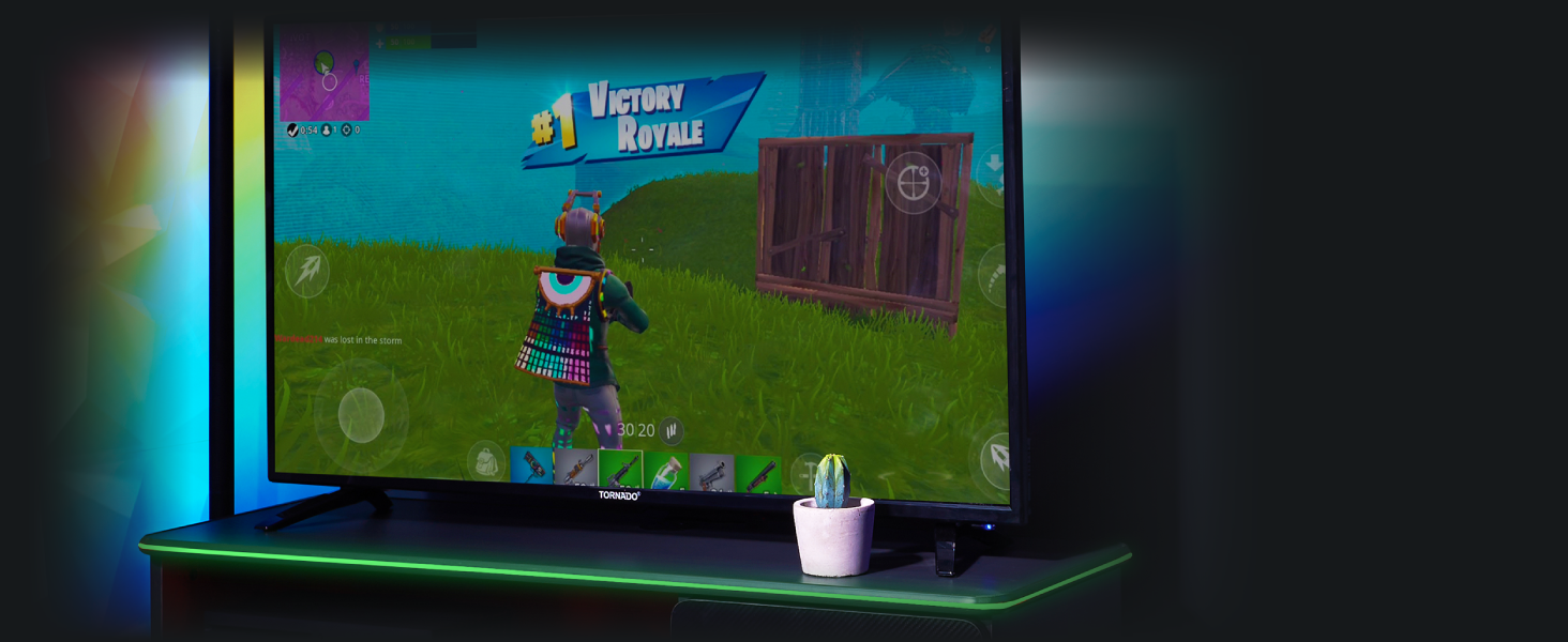 XRocker CarbonTek Black LED TV Unit 4 Shelf Modern Gloss Matte MDF Living Room Media