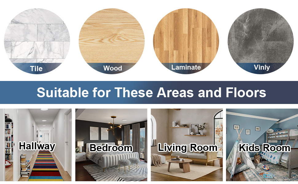 FestiCorp Non Slip Rug Pads 6x9 Ft Non Skid Rug Pad Gripper