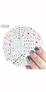 Flowers Nail Art Decals