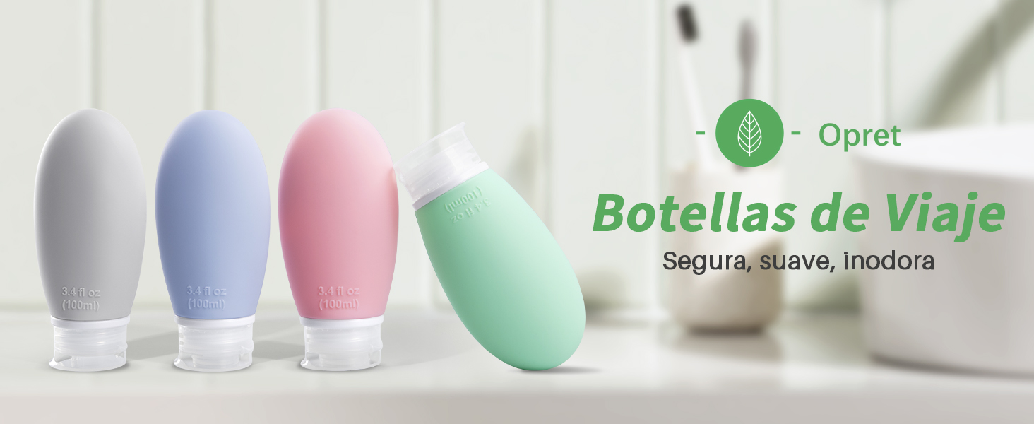 botes viaje rellenables 100ml