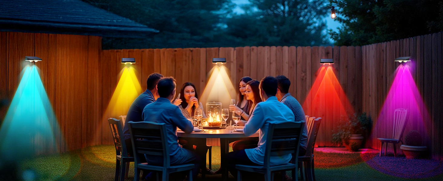 solar fence lights