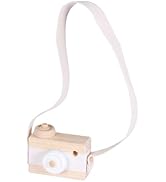 UPKOCH Wooden Camera Toy Wood Toys Prisms Lens Wood Camera White Child Handheld Decorate