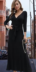 solid maxi dress