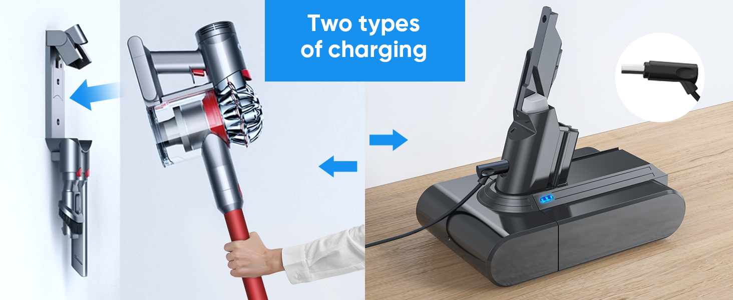 Battery for Dyson V7, YABER 6,0Ah Replacement Battery for Dyson V7 SV11