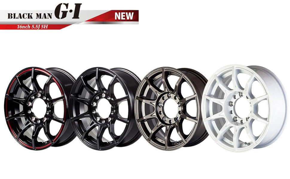 ほいみん 楽天市場】5ZIGEN ブラックマンGI 17インチ 6H139.7 6.5J +38 1