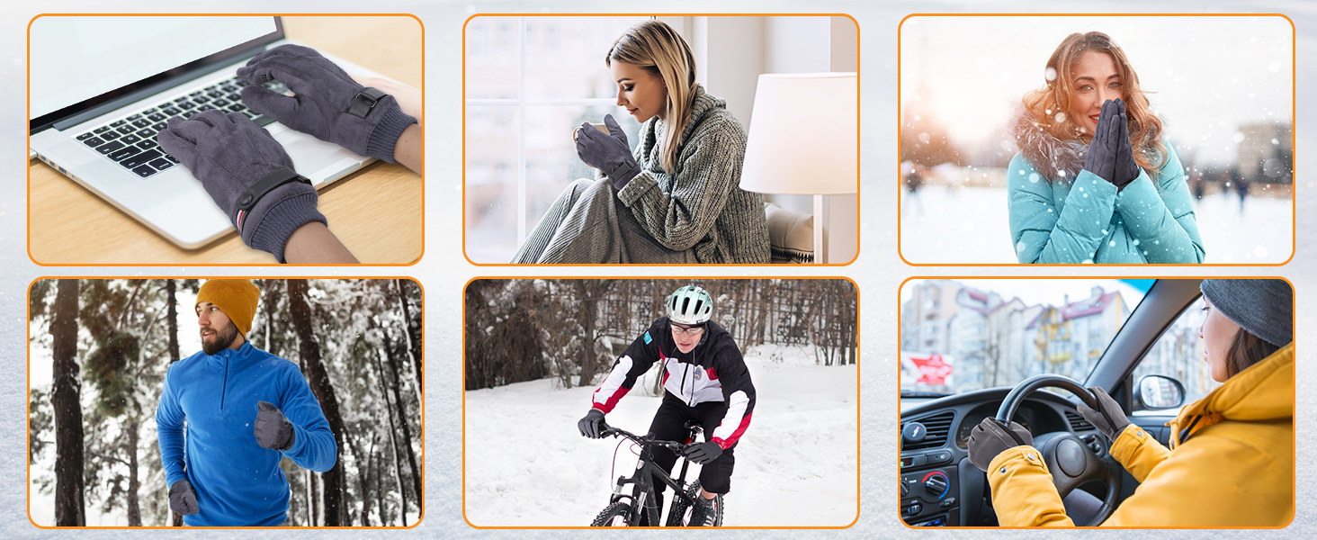 USB Heated Gloves Knitting