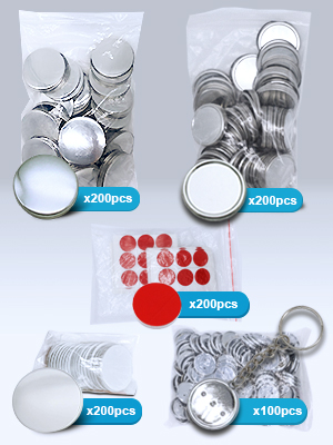 小物 ICHIM Amazon.com: ChiButtons 32mm Double Sided Plastic Keychain