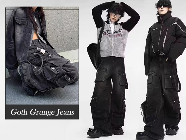Y2k Baggy Jeans Hip Hop Skater Jeans Vintage Dance