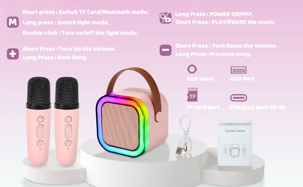 Karaoke Machine for Kids Adults