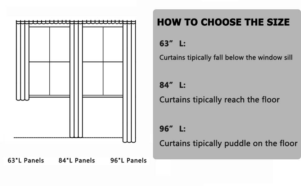 Sage Green Boho Curtains for Bedroom Living Room 63 Inches