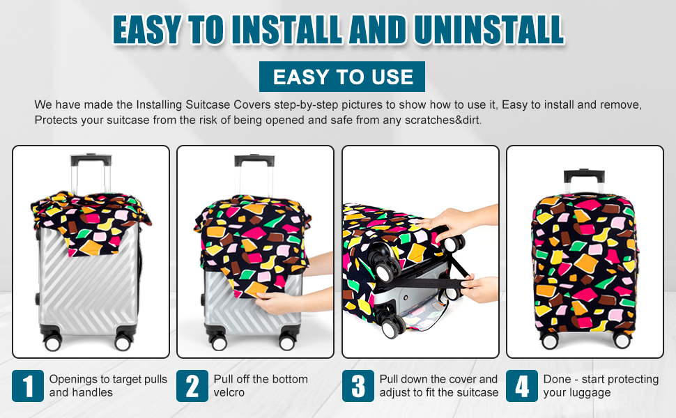 Takytao Luggage Suitcase Cover, Luggage Protector Suitcase