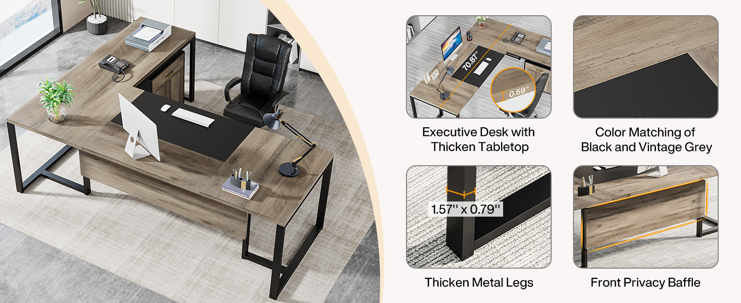 Tribesigns Executive Desk