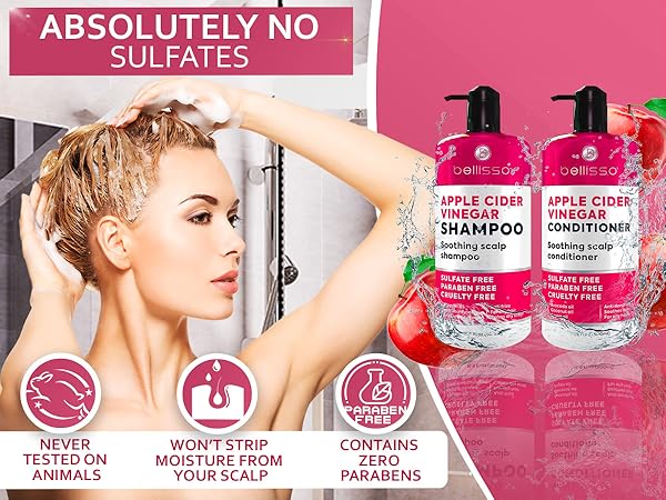 apple cider vinegar sulfate free itchy shoulders