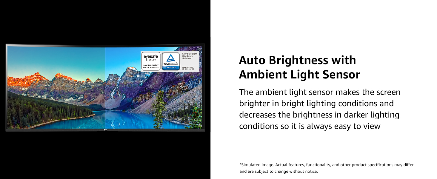 Auto Brightness with Ambient Light Sensor