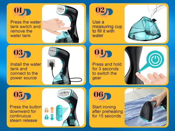 Handheld Steamer for Clothes with 3 Modes
