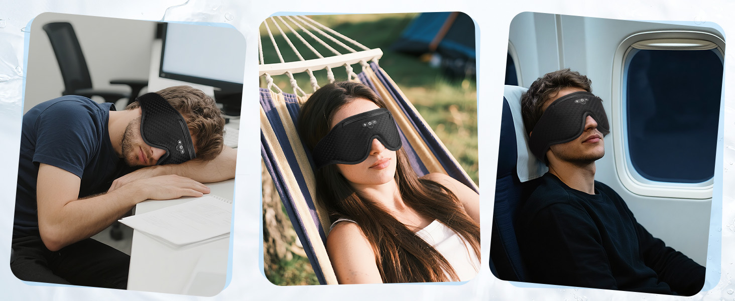 sleep mask with bluetooth headphones