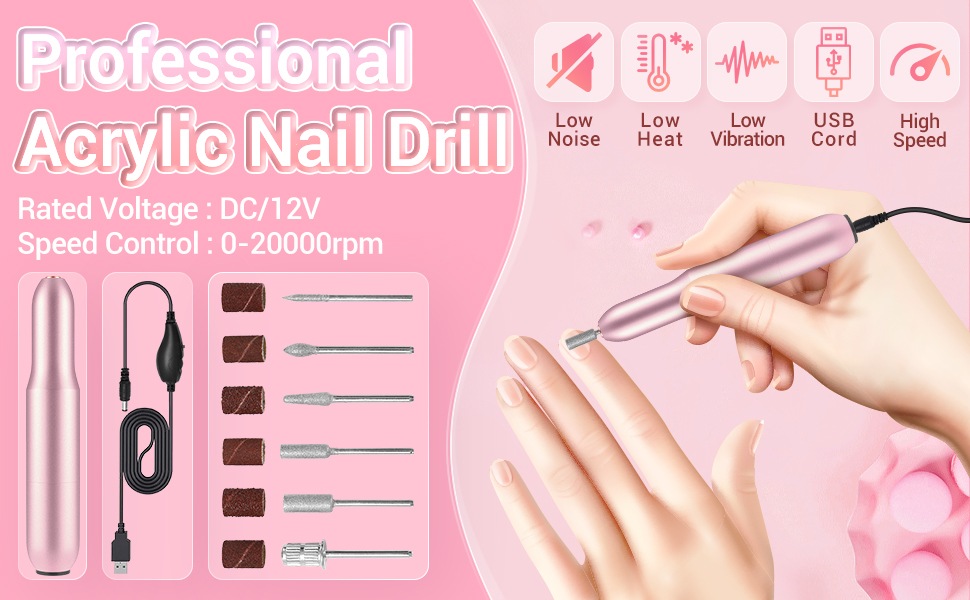 Cooserry Acrylic Nail Kit with Drill and Lamp Acrylic Nail Kit Full