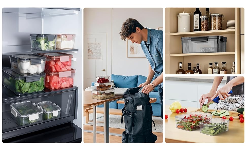  Freezer Storage Set for Lunch