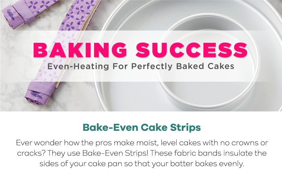 Wilton BakeEven Cake Pan Strips Use Cake Strips on