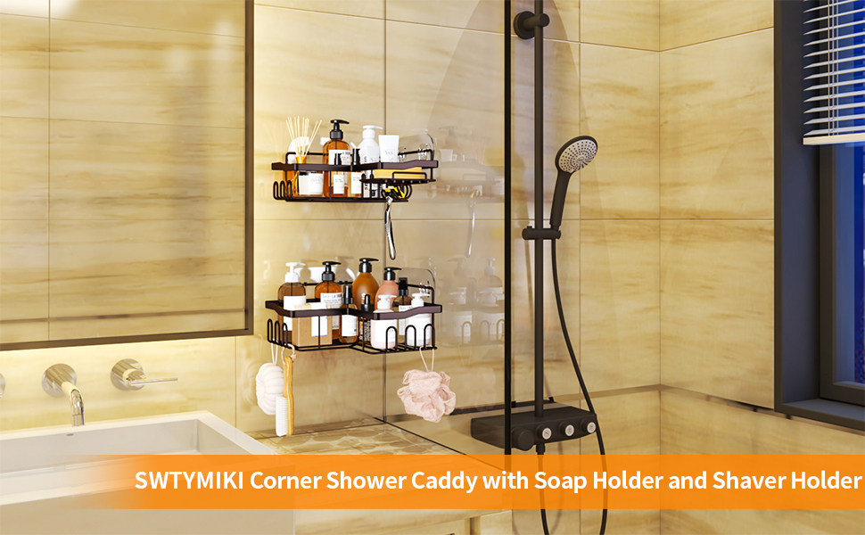 Stainless Steel Corner Shower Caddy, Shower Storage Basket