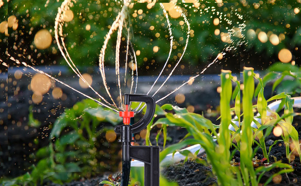 20Pcs Micro Sprinkler Heads, Garden Irrigation Fittings Adjustable Full