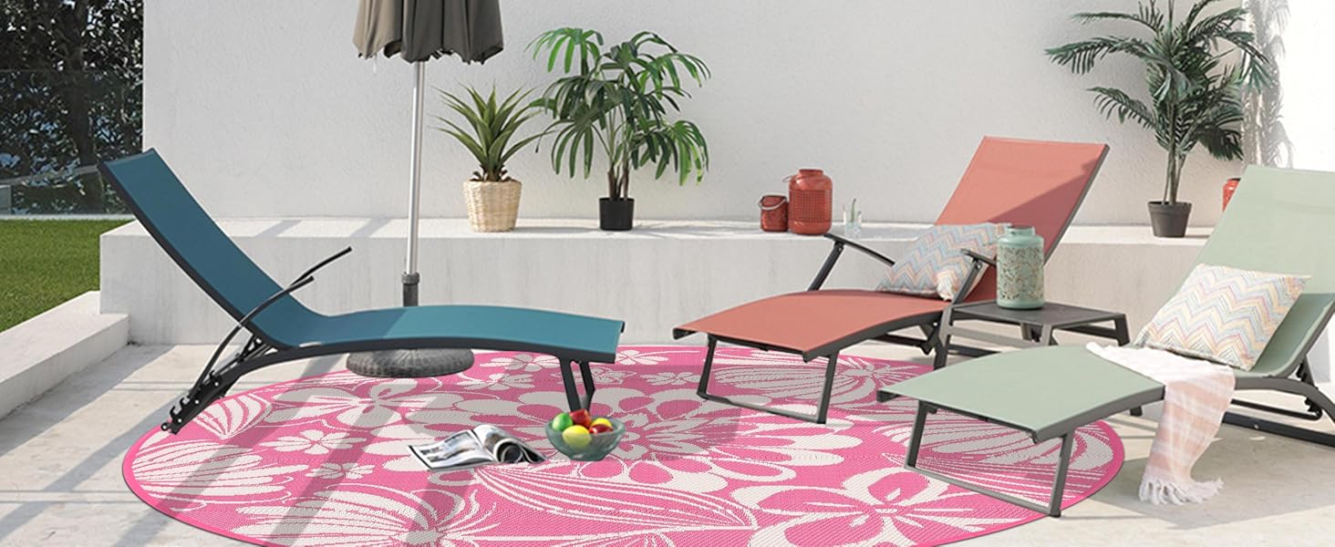 Plastic Straw Rug