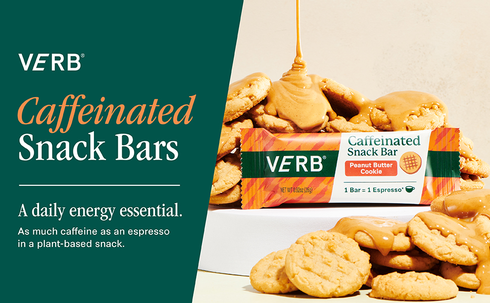 Verb Energy Peanut Butter Cookie Caffeinated Snack Bars