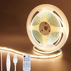 【色:昼白色6500K_サイズ:3M-1個】クリアヒル（Clearhill）5V Amazon.co.jp: クリアヒル（Clearhill）5V COB LEDストリップ