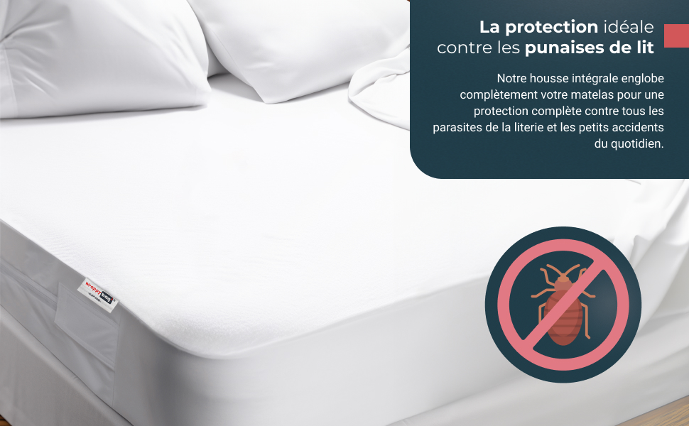 Housse de protection pour matelas FAGINEY, Housse de matelas réutilisable,  Housse de matelas amovible en tissu Oxford imperméable Housse de rangement  pour matelas réutilisable intérieur 