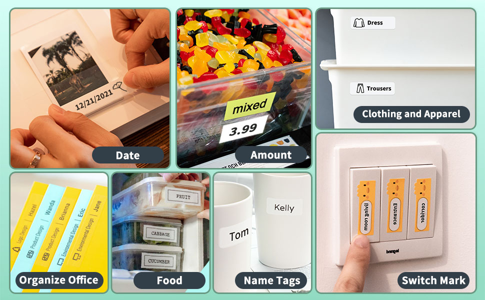 ASprink Label Maker Machine with Tape Wireless Bluetooth Thermal