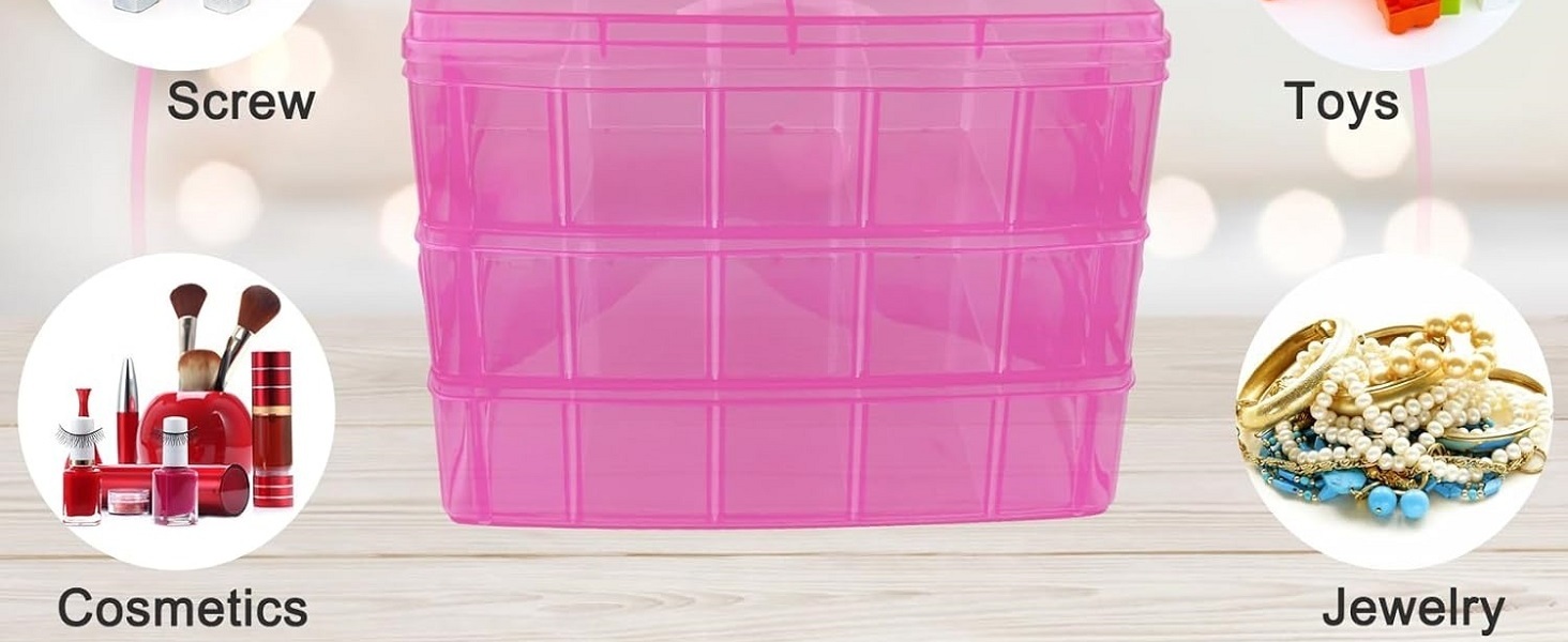 Portable Beads Organizers And Storage for Arts Crafts, Toy, Washi Tapes, Nail