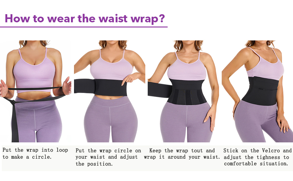 Waist wraps for stomach