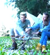 KingCamp Folding Campfire Grill Kit Camp Grill Over Fire