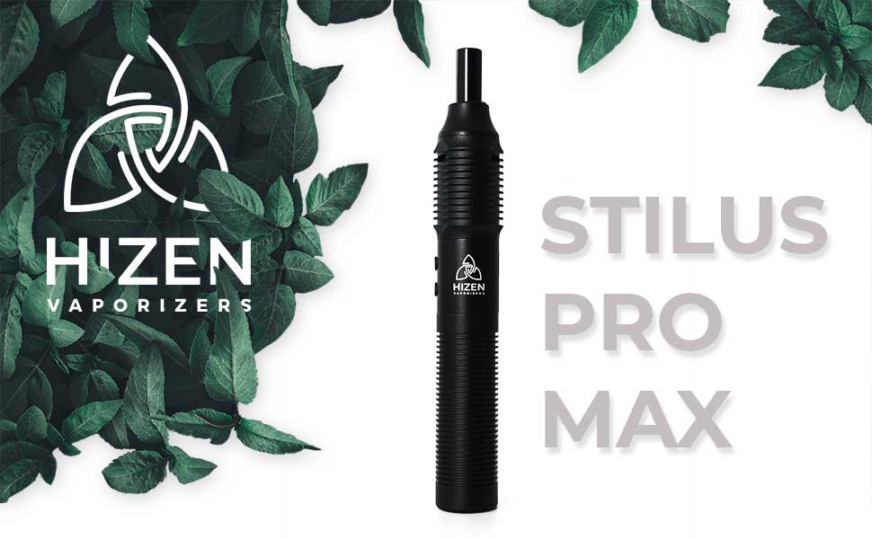 HIZEN Stilus Pro Max Vaporizer für Kräuter, Konvektion Kräuterverdampfer, XXL Heizkammer
