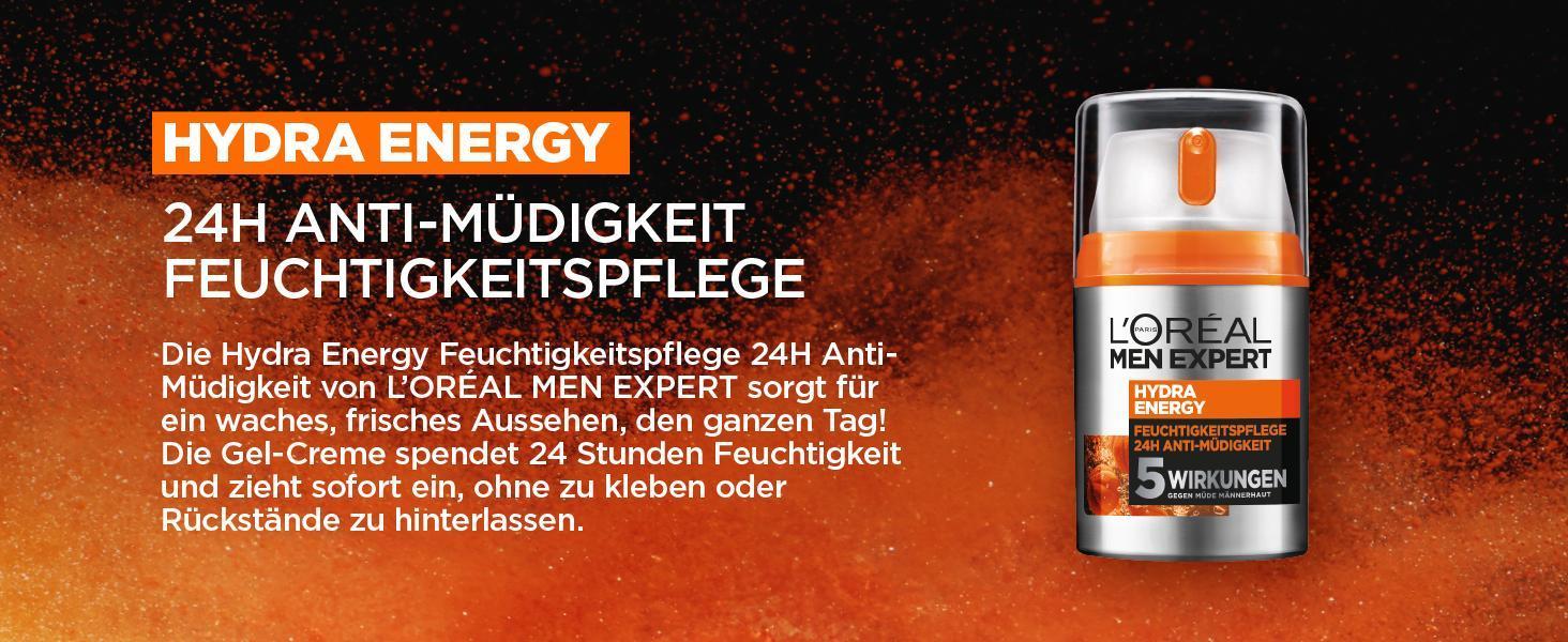 2h Anti-Müdigkeit Feuchtigkeitspflege, loreal men expert gesichtspflege