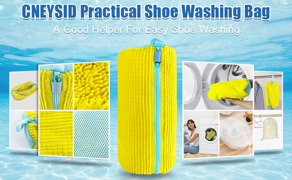 Shoe washing bag
