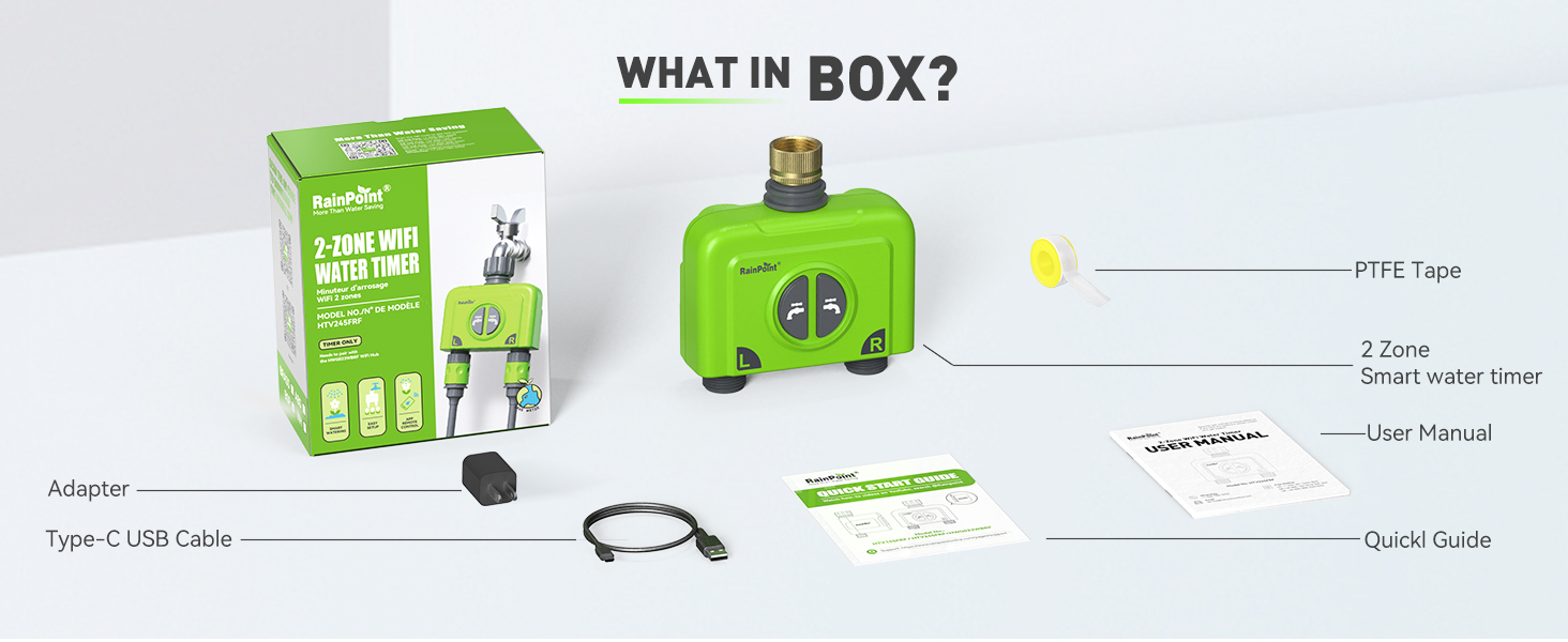 2 zone wifi water timer