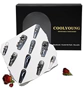 Handmade Nails Press On, Black Nails, Coffin Press On Nails, Acrylic Press On Nails, Short Artifi...