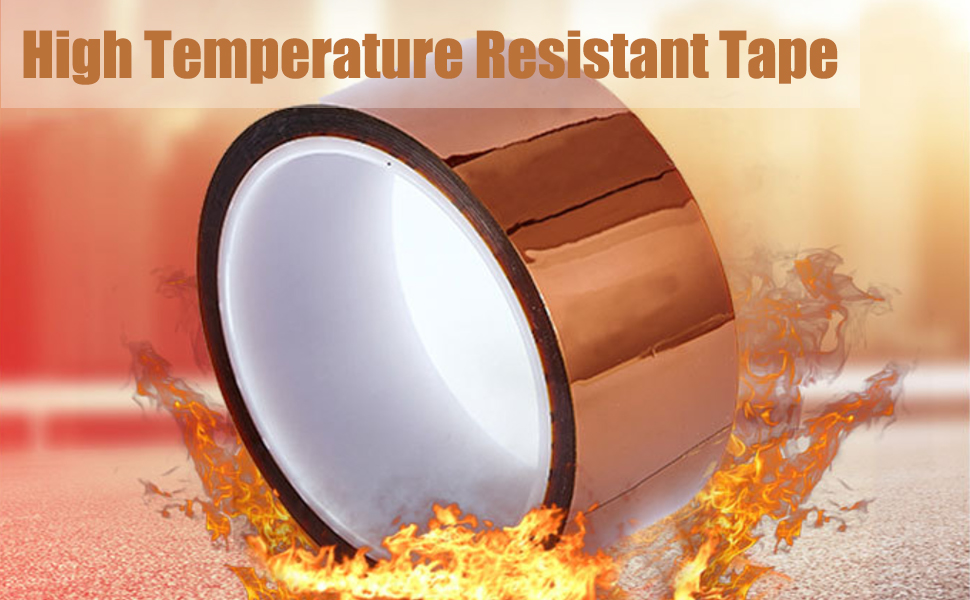 Wonninek High Temperature Heat Resistant Tape, 6 Rolls 36 Yards(108ft