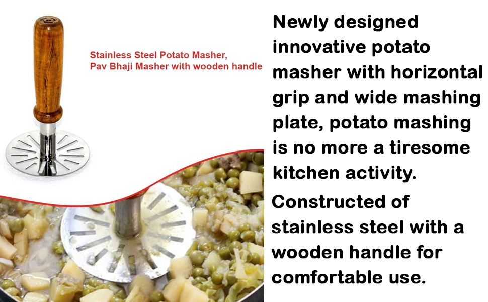Stainless Steel Pav Bhaji Masher SPN-MX9E8