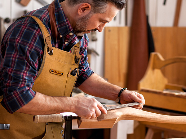 Woodworking Apron for Men, Shop Apron 20 oz Canvas Work