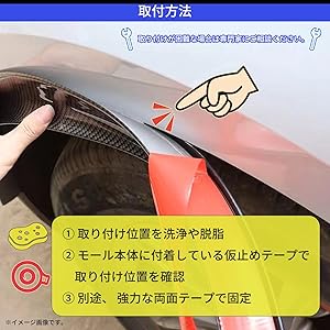 Amazon | YESprime フェンダーモール オーバーフェンダー