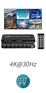 ENBUER HDMI 画面分割器 9入力1出力 1080P 9画面同時表示 ENBUER HDMI 画面分割器 9入力1出力 1080P 9画面同時表示 Amazon