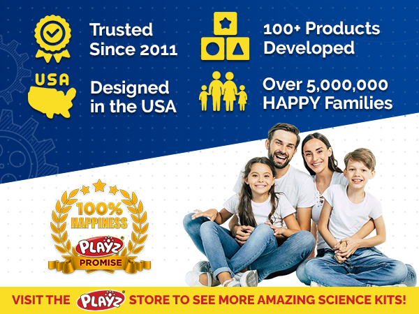 Trusted since 2011, designed in the USA, 100+ products developed, over 5 million happy families