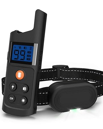 uscamel Dog Shock Collar Waterproof with Light, Lock Humane Bark Training Collar with Remote