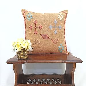 Handmade Decorative Sabra Throw Pillow Cover Cotton Handloom Beautiful Premium Super High Quality