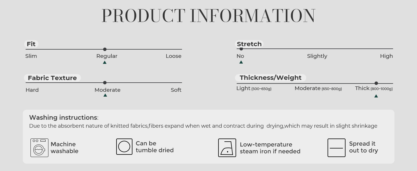 Men Blazer Size Chart