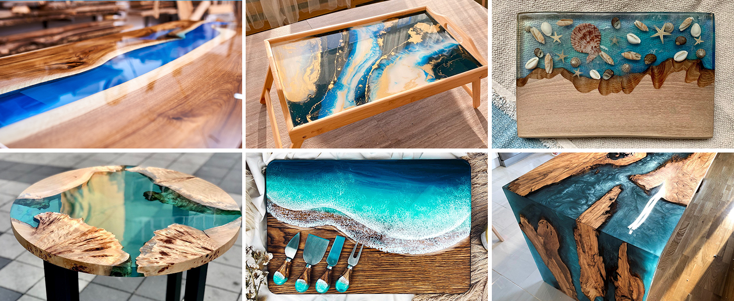 Deep Pour Epoxy Resin 1.5 Gallon, 2 to 4 Inch Depth Clear