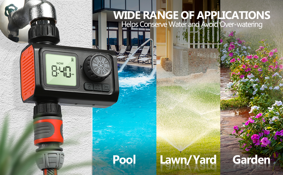 Kazeila Water Timers for Irrigation, Hose Timer for Irrigation